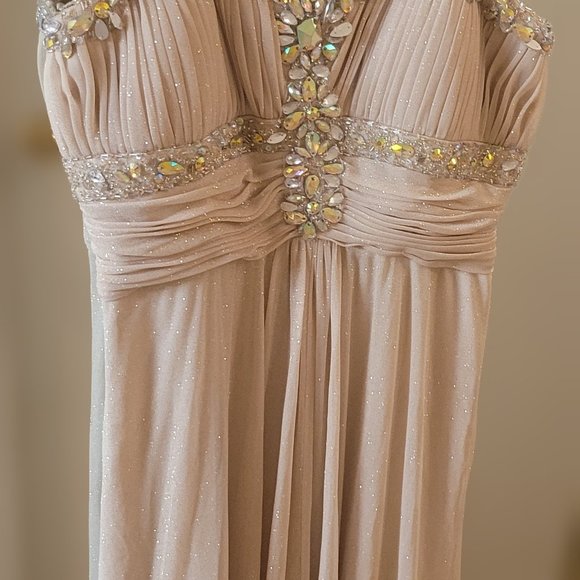 Cachet Jeweled Strapless Prom Dress - Picture 8 of 10